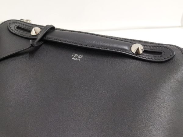 oplus 256 FENDI By the Way 2WAY Shoulder Bag Leather Black