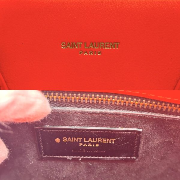 2000230246900189 11 Saint Laurent Paris Sac De Jour Leather Handbag Red