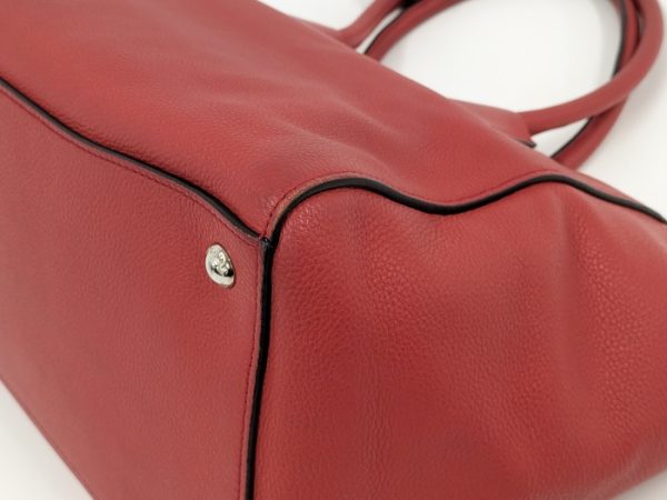 2000231258500088 3 PRADA Vitello Phenix Handbag Leather Red