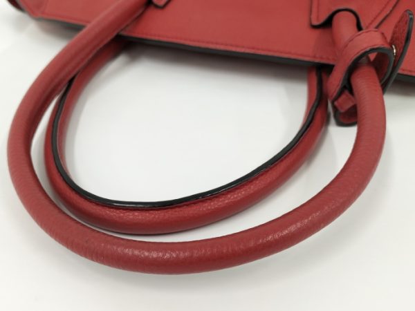 2000231258500088 5 PRADA Vitello Phenix Handbag Leather Red