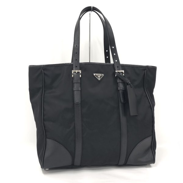 oppo 256 Prada Tote Bag Logo Nylon Black