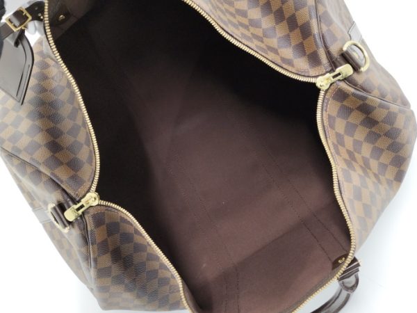 2000345257600240 10 Louis Vuitton Keepall Bandouliere 55 Boston Bag Damier Ebene