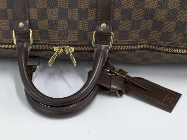 2000345257600240 5 Louis Vuitton Keepall Bandouliere 55 Boston Bag Damier Ebene