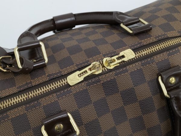 2000345257600240 9 Louis Vuitton Keepall Bandouliere 55 Boston Bag Damier Ebene