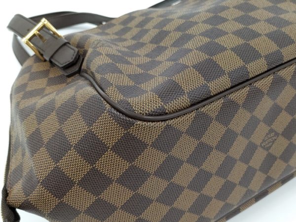 oplus 256 Louis Vuitton Belem MM Shoulder Bag Damier Leather Ebene Brown