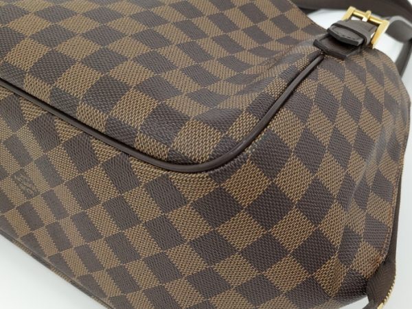 oplus 256 Louis Vuitton Belem MM Shoulder Bag Damier Leather Ebene Brown