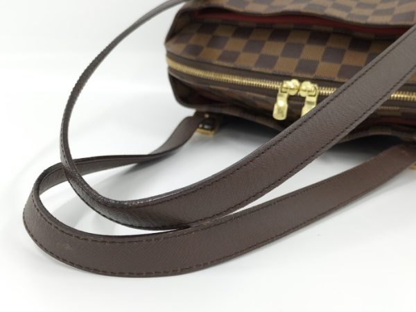 oplus 256 Louis Vuitton Belem MM Shoulder Bag Damier Leather Ebene Brown