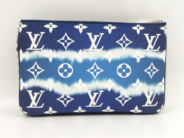 oppo 256 Louis Vuitton Escal Pochette Double Zip Shoulder Bag Monogram Giant Blue