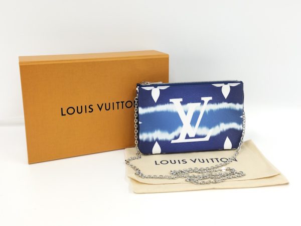 oppo 256 Louis Vuitton Escal Pochette Double Zip Shoulder Bag Monogram Giant Blue