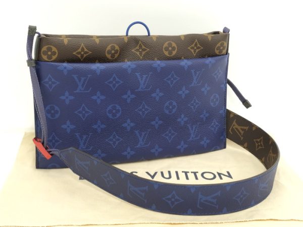 2000773252001114 10 Louis Vuitton Split Sacoche Shoulder Monogram Cobalt