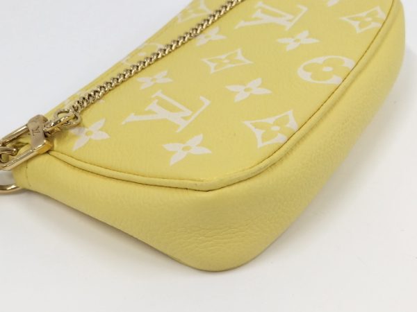 2000803252000694 3 Louis Vuitton Pochette Accessoires Mini Accessory Pouch Leather Monogram Empreinte Yellow