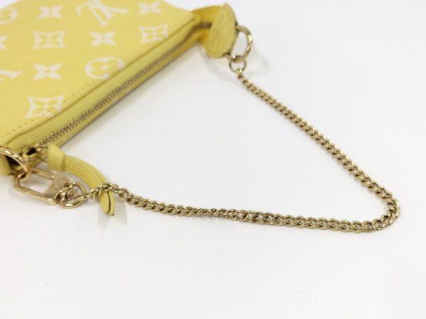 2000803252000694 5 Louis Vuitton Pochette Accessoires Mini Accessory Pouch Leather Monogram Empreinte Yellow