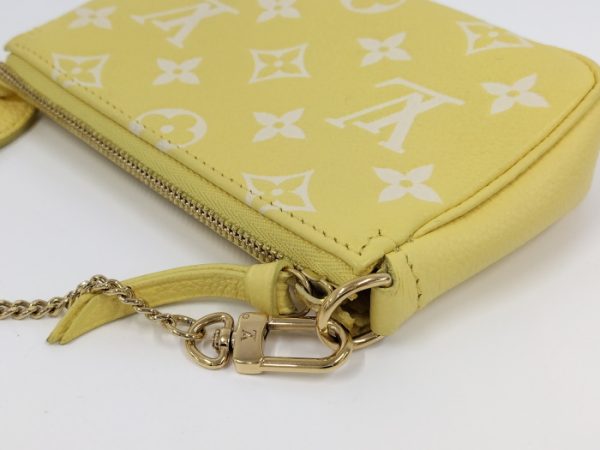 2000803252000694 6 Louis Vuitton Pochette Accessoires Mini Accessory Pouch Leather Monogram Empreinte Yellow