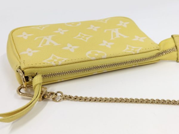 2000803252000694 7 Louis Vuitton Pochette Accessoires Mini Accessory Pouch Leather Monogram Empreinte Yellow