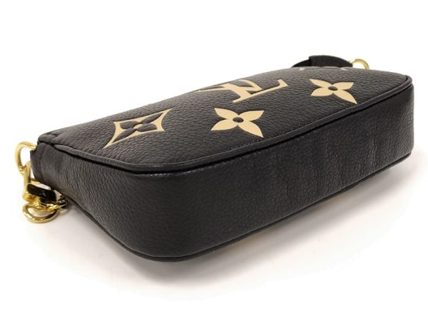 oppo 256 Louis Vuitton Mini Pochette Accessory Pouch Monogram Empreinte Black Beige