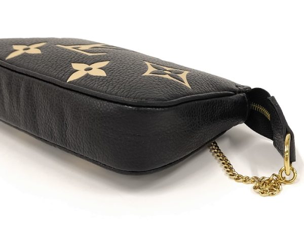 oppo 256 Louis Vuitton Mini Pochette Accessory Pouch Monogram Empreinte Black Beige