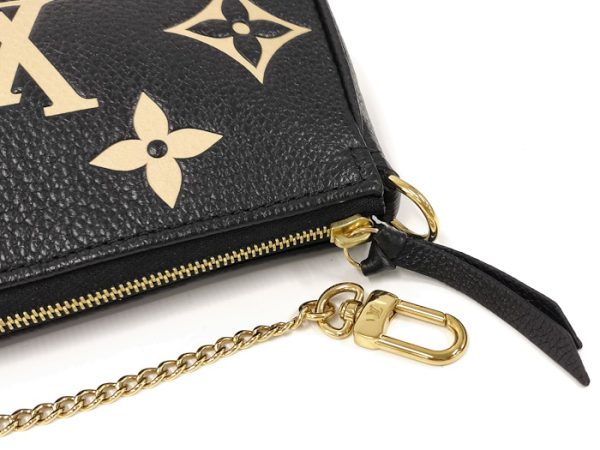 oppo 256 Louis Vuitton Mini Pochette Accessory Pouch Monogram Empreinte Black Beige