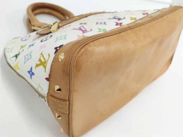 oplus 256 Louis Vuitton Alma Handbag Monogram Multicolor Bron Blanc