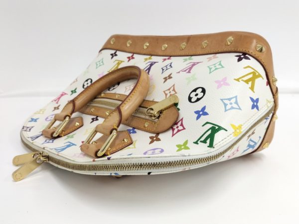 oplus 256 Louis Vuitton Alma Handbag Monogram Multicolor Bron Blanc