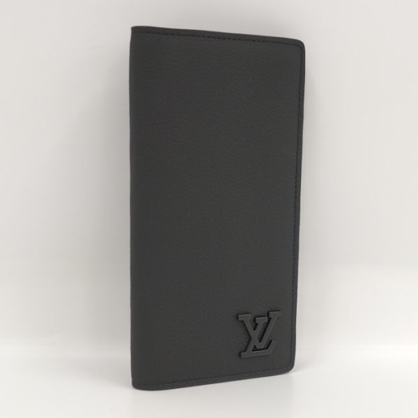 oplus 256 Louis Vuitton Portefeuille Brazza NM Bi fold Long Wallet Aerogram Black