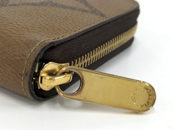 oplus 256 Louis Vuitton Zippy Wallet Round Zipper Long Wallet Monogram Giant Reverse Brown