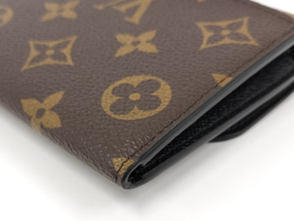 oppo 256 LOUIS VUITTON Portefeuille Emily Bi Fold Long Wallet Monogram Reverse Brown