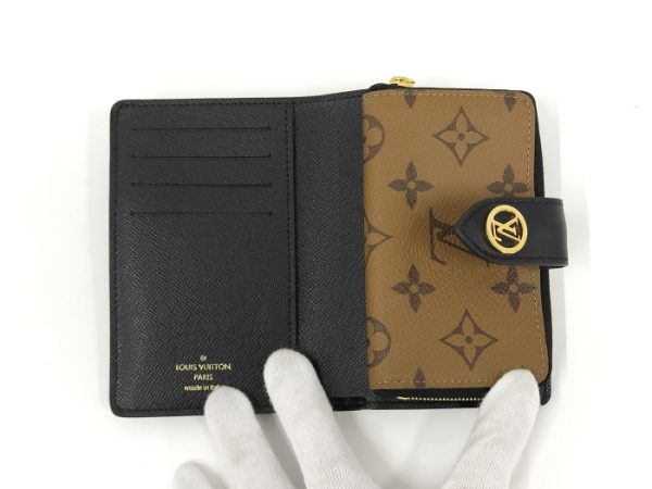 oppo 256 Louis Vuitton Portefeuille Juliette Bi fold Wallet Monogram Giant Reverse Brown