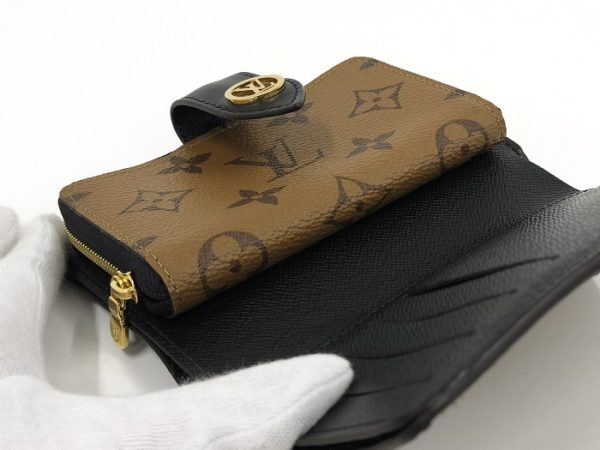 oppo 256 Louis Vuitton Portefeuille Juliette Bi fold Wallet Monogram Giant Reverse Brown