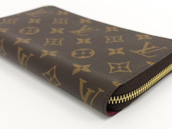 oppo 256 Louis Vuitton Zippy Wallet Round Zipper Long Wallet Monogram Fuchsia