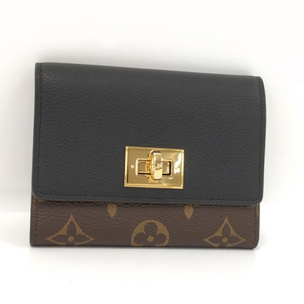 oplus 256 Louis Vuitton Portefeuille Victorine 3 fold Wallet Monogram Noir