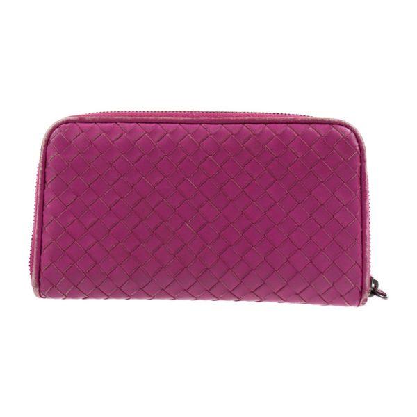 2001043007080 8 Bottega Veneta Intrecciato Long Wallet Leather Pink