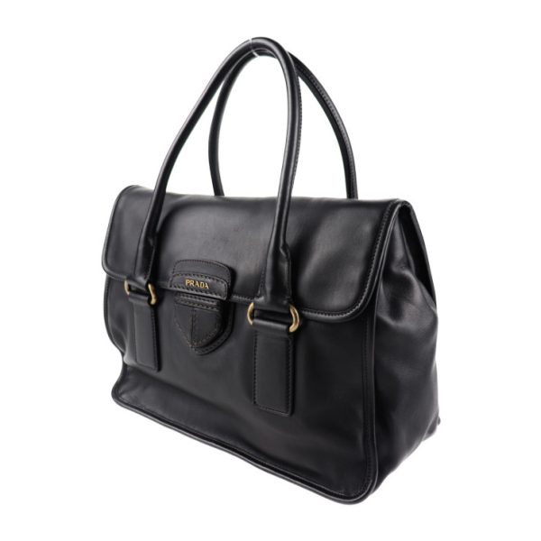 2001073007041 2 Prada City Calf Leather Handbag Nero