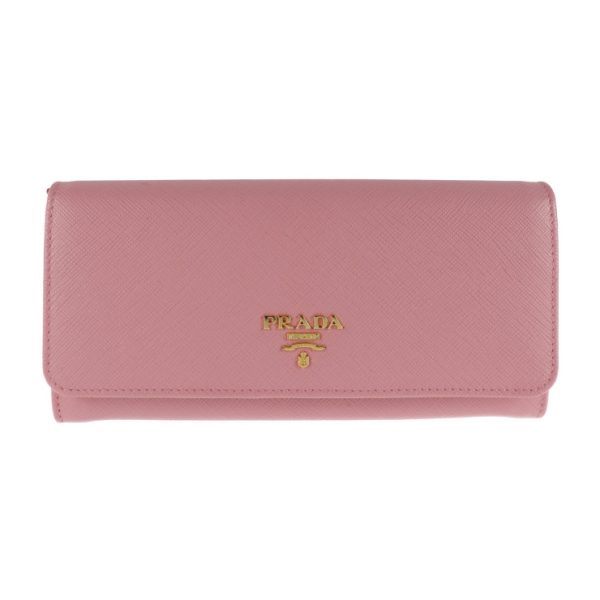 2001093002010 1 Prada Saffiano Leather Long Wallet Petalo