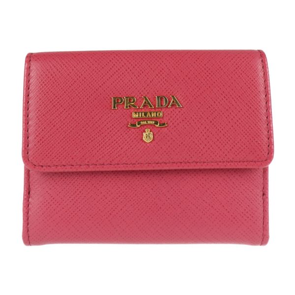 2001093002021 1 Prada Saffiano Leather Bifold Wallet Peonia