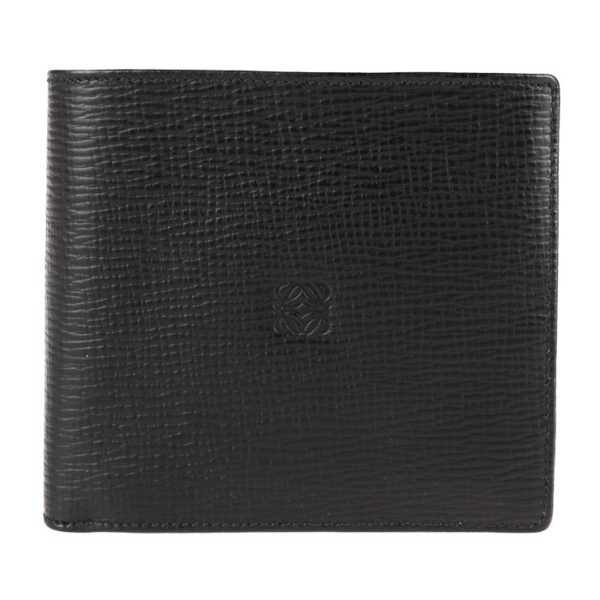 2002093007110 1 Loewe Leather Bifold Wallet Black