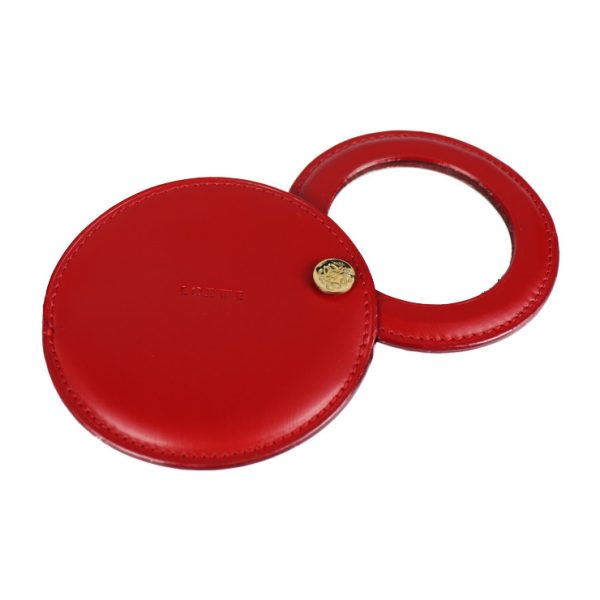 2002093007111 3 Loewe Leather Hand Mirror Red