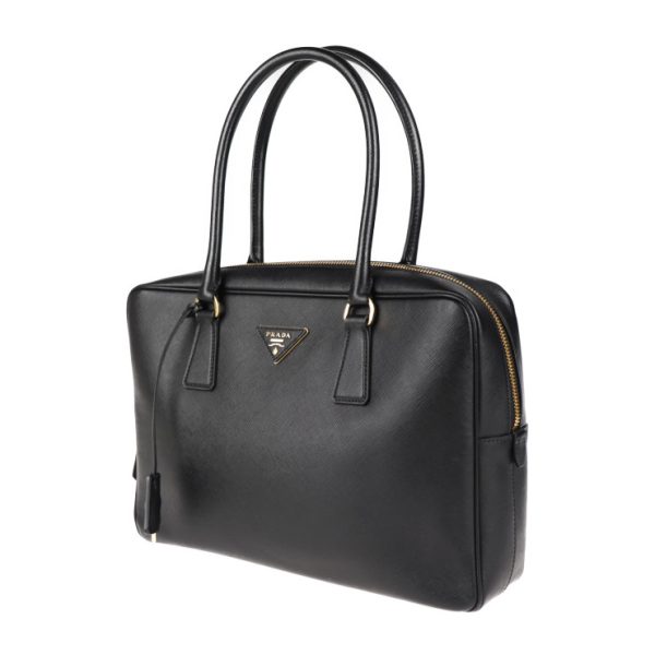 2002123002012 2 Prada Saffiano Leather Business Bag Black