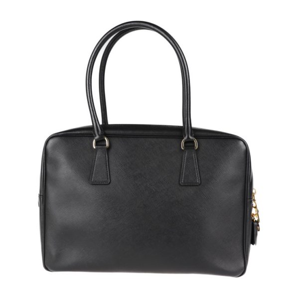 2002123002012 3 Prada Saffiano Leather Business Bag Black