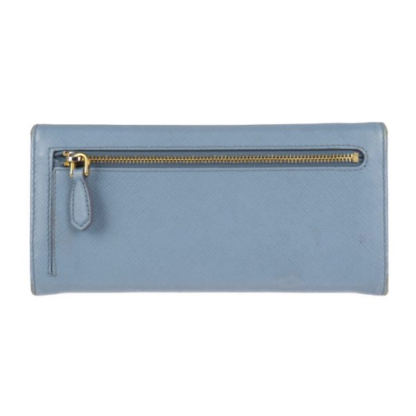 2002123002018 3 Prada Saffiano Leather Long Wallet Light Blue