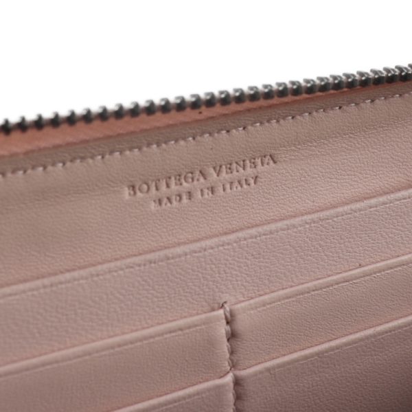 2003063007092 8 Bottega Veneta Intrecciato Long Wallet Lambskin Pink