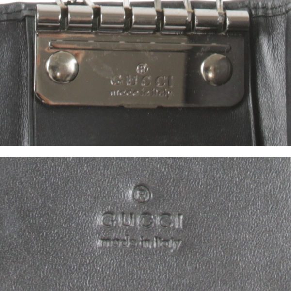 2003230602556p 7 Gucci Key Case GG Canvas Black