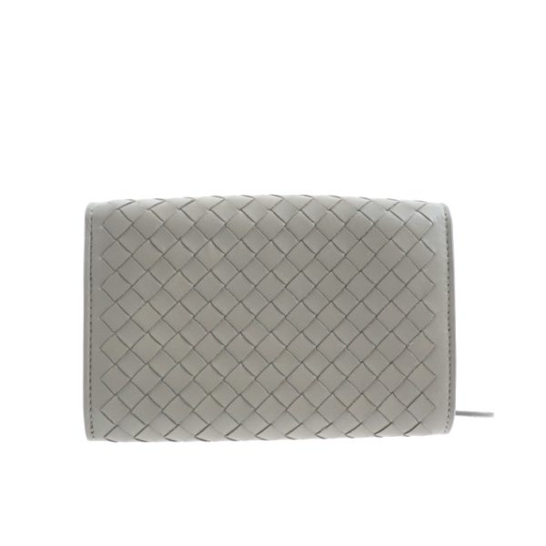 2004023002009 3 Bottega Veneta Intrecciato Long Wallet Leather Limestone