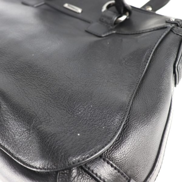 2005083007090 6 Celine Leather Handbag Black 2way Shoulder Bag