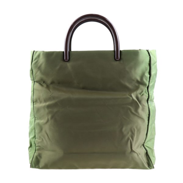 2006041001009 3 Prada Nylon Tote Bag Green