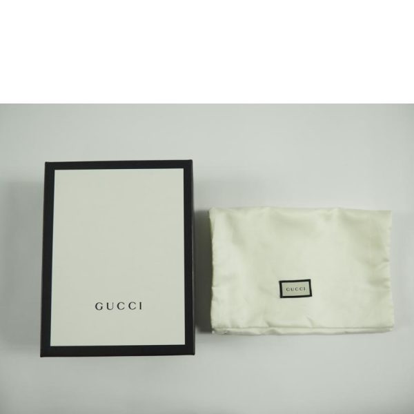 20062 6 Gucci GG Marmont Chain Shoulder Bag Black