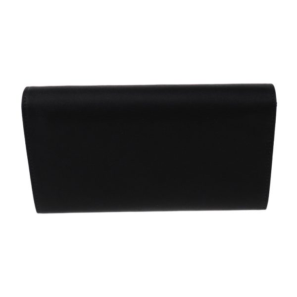 2008073007139 3 Prada Nylon Leather Long Wallet Black