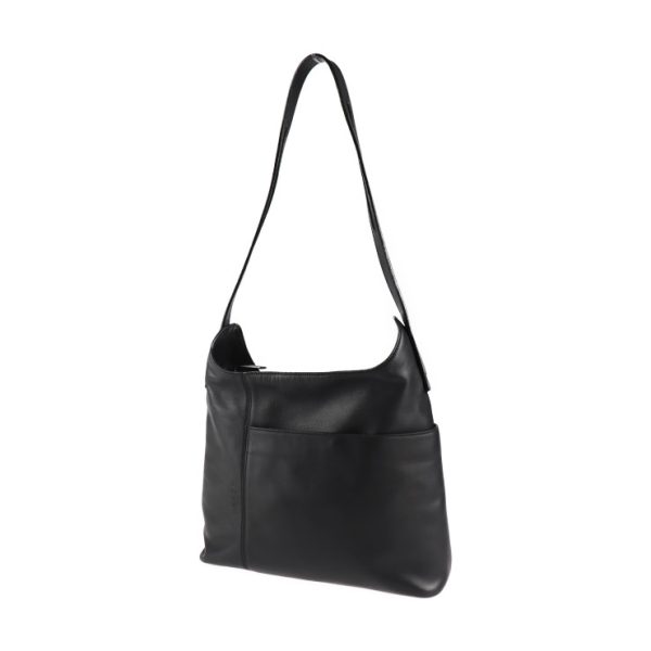 2008093002144 2 Loewe Leather Shoulder Bag Black