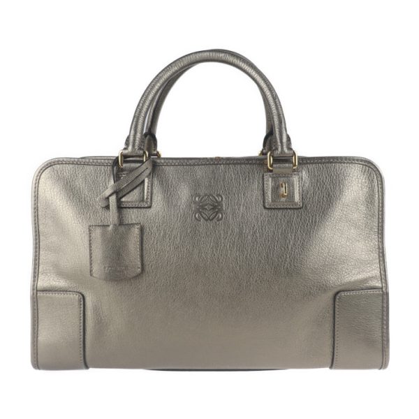 2008103007108 1 Loewe Amazona Leather Handbag Bronze