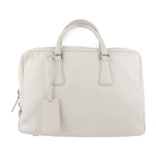 2008103007118 1 Prada Leather Boston Bag Ivory