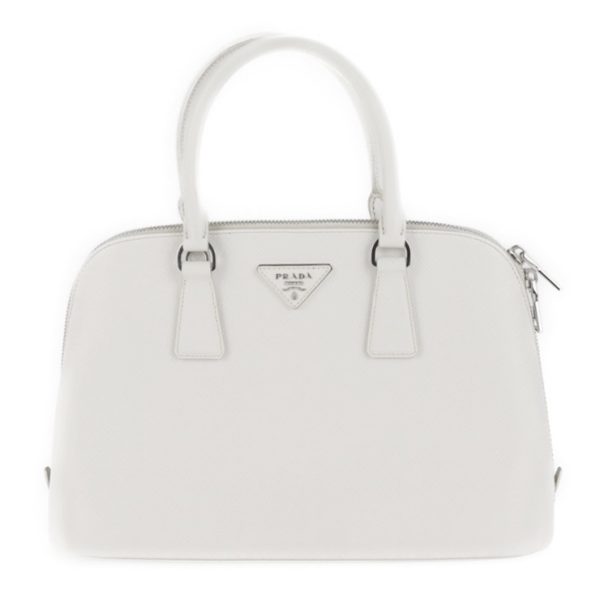 2009093007193 1 Prada Saffiano Leather Handbag White